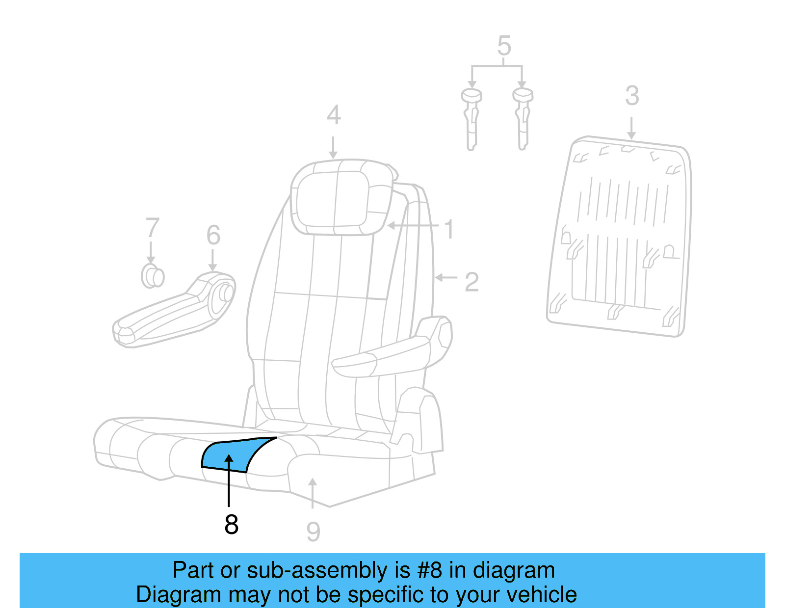 Cushion Cover 7B0-883-405-H-HL5 - View 5
