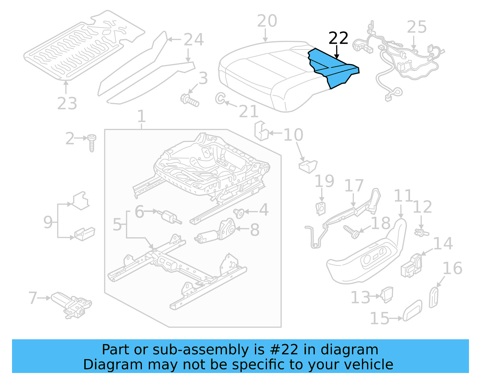 Seat Cushion Pad 5NN-881-375-B - View 4