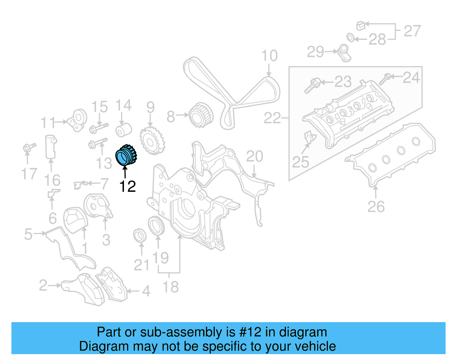 Idler Pulley 077-109-244-E - View 4