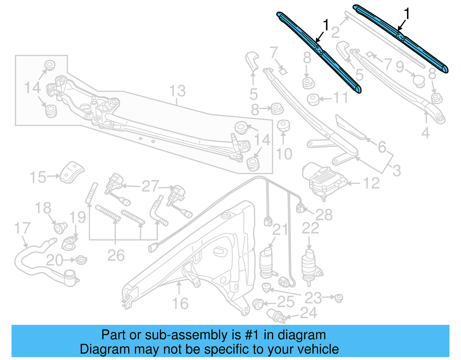 Wiper Blade 7L0-998-002-A - View 4