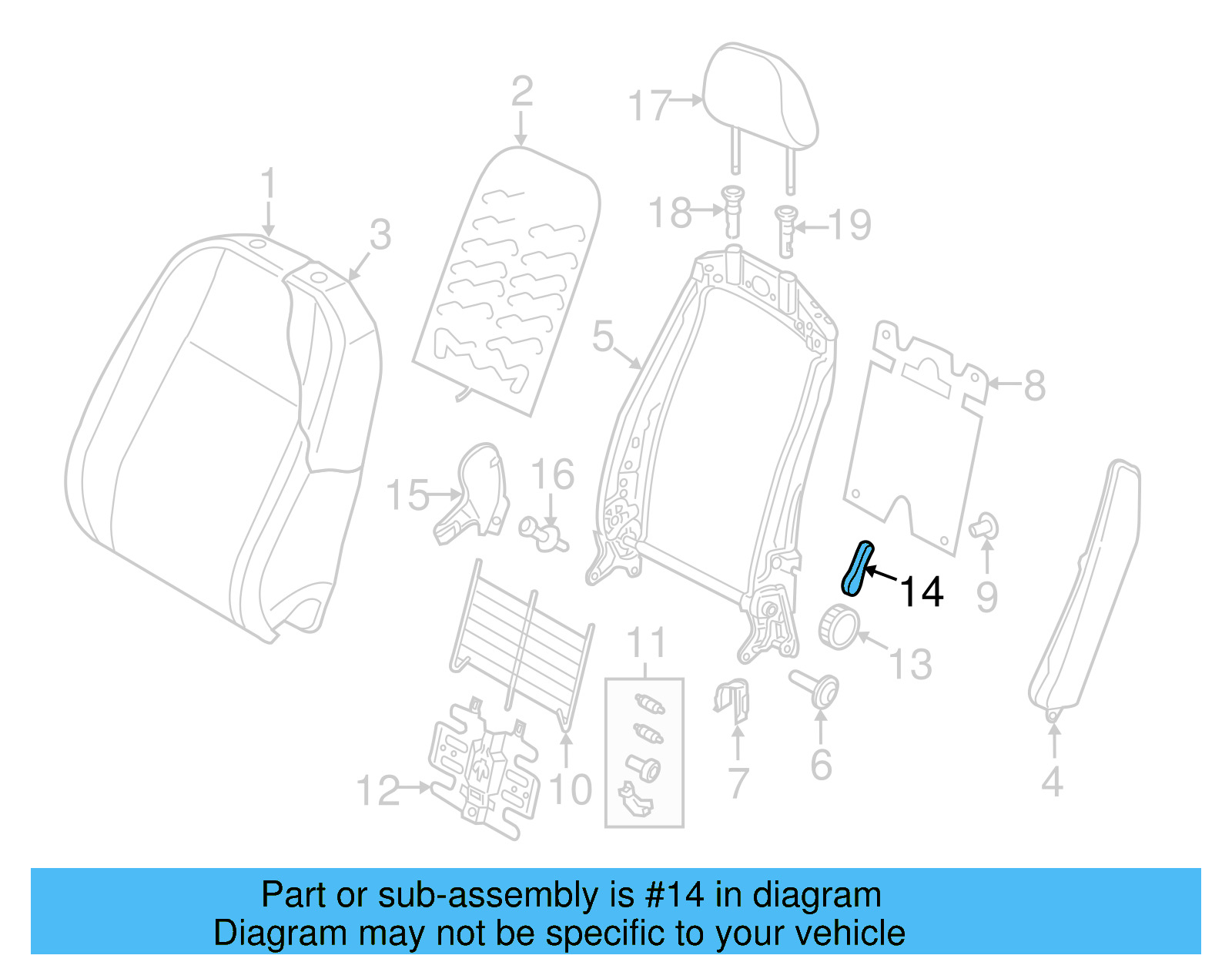 Adjust Lever 5G0-881-236-A-82V - View 12