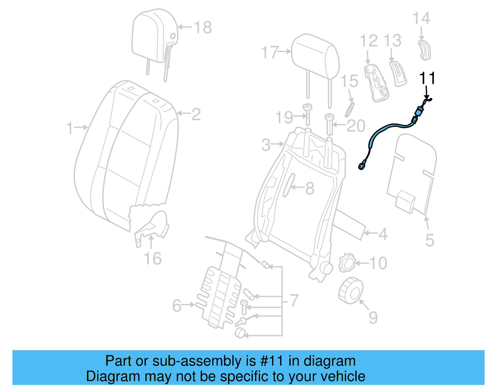 Release Cable 1K3-881-272-A - View 13