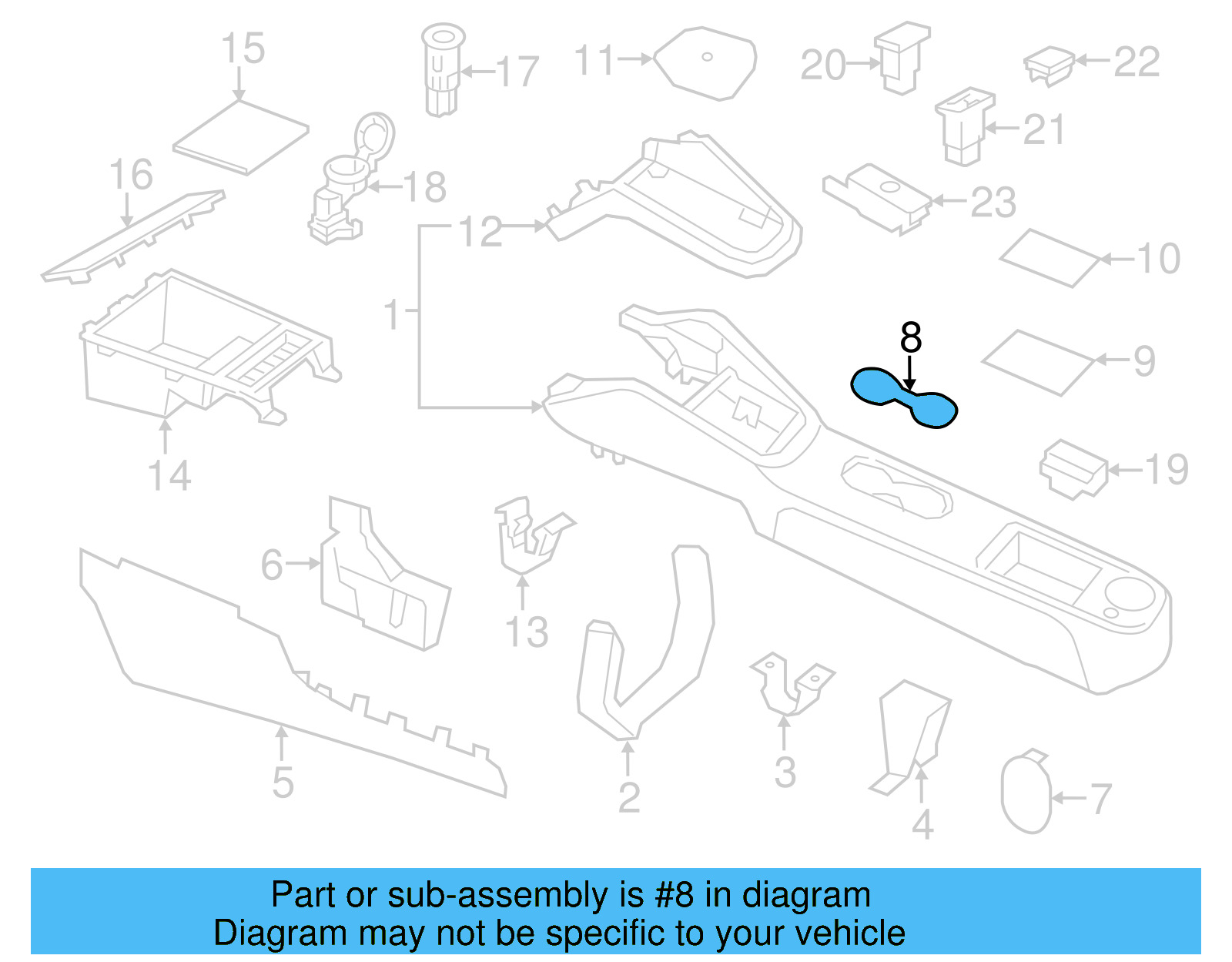 Console Mat 5C6-863-301-82V - View 19
