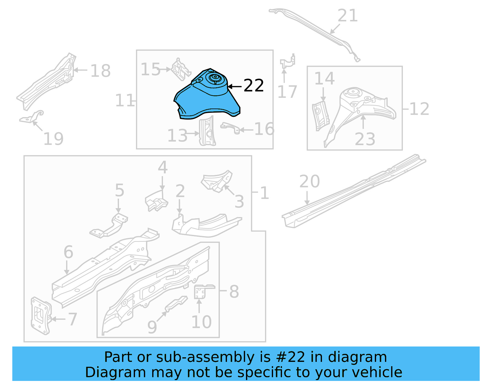 Strut Mount 3Q0-809-122-C - View 5