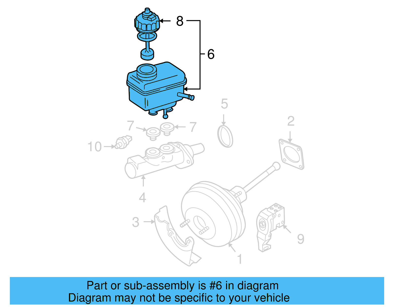 Brake Master Cylinder Reservoir 1J1-611-301 - View 20