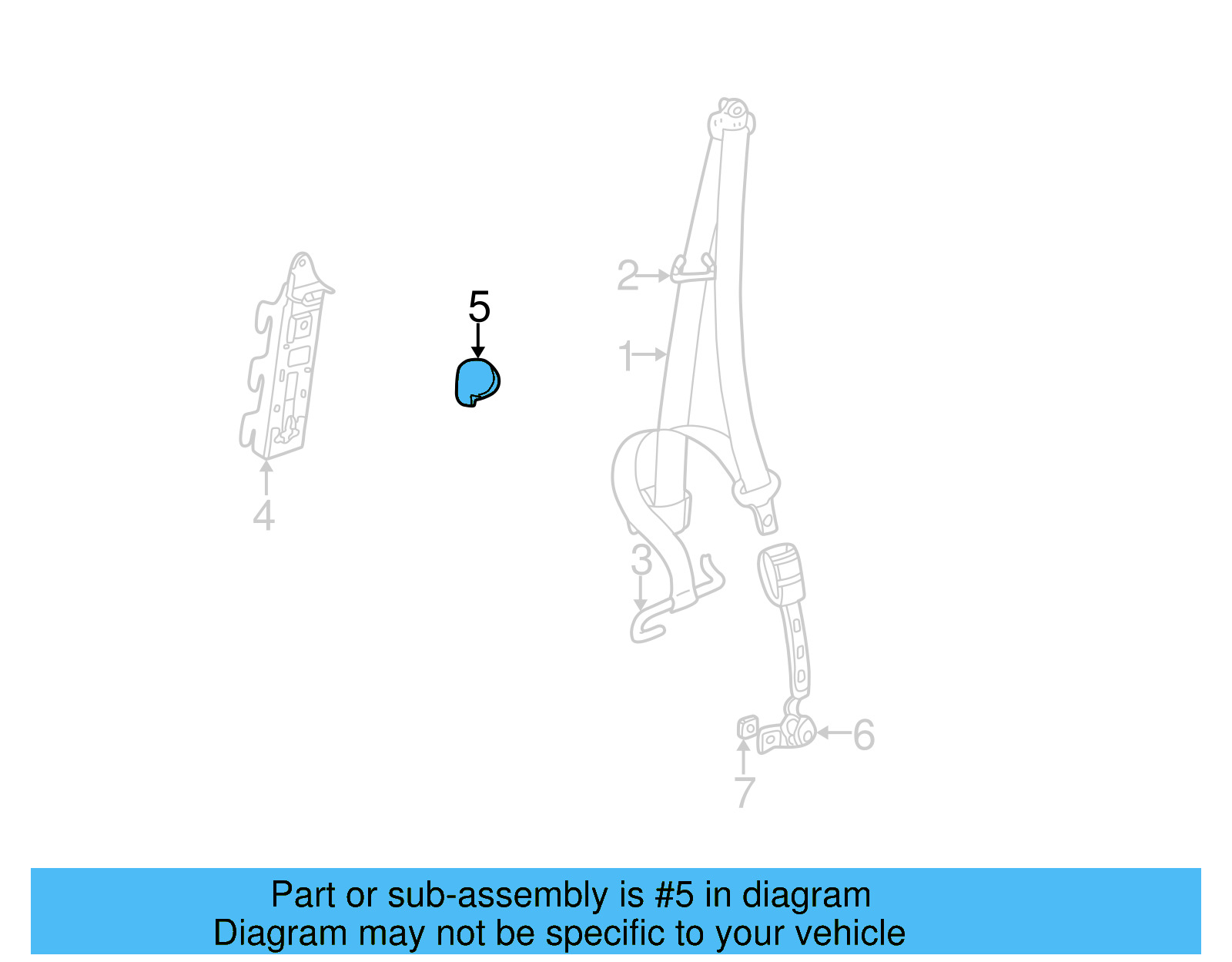 Retractor Assembly Cap 1J0-858-189-C-Y20 - View 24