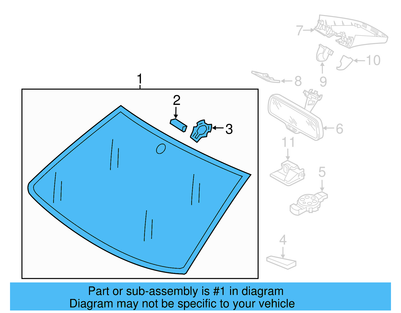Windshield 5GM-845-011-AS-NVB - View 4