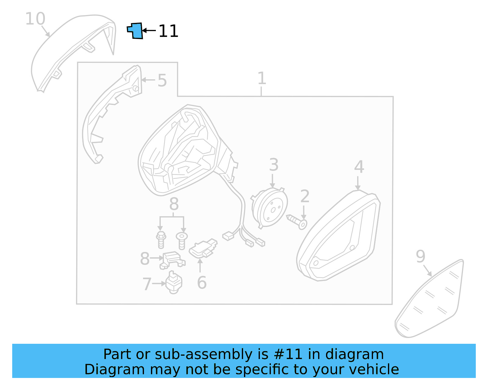 Warning Lamp 3G0-949-145 - View 8