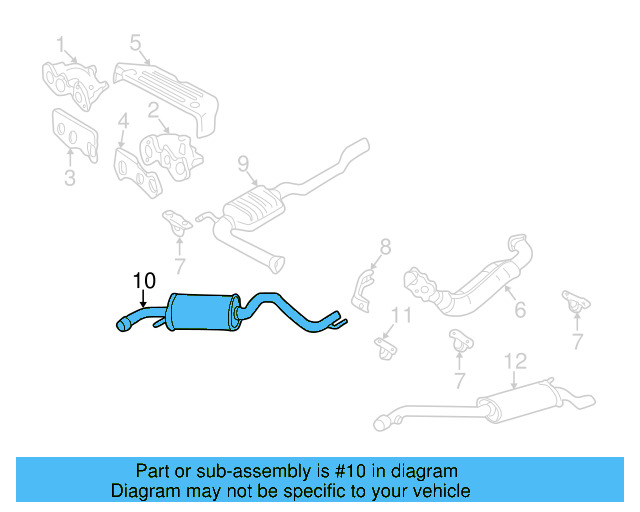 Exhaust Muffler 021-253-609-D