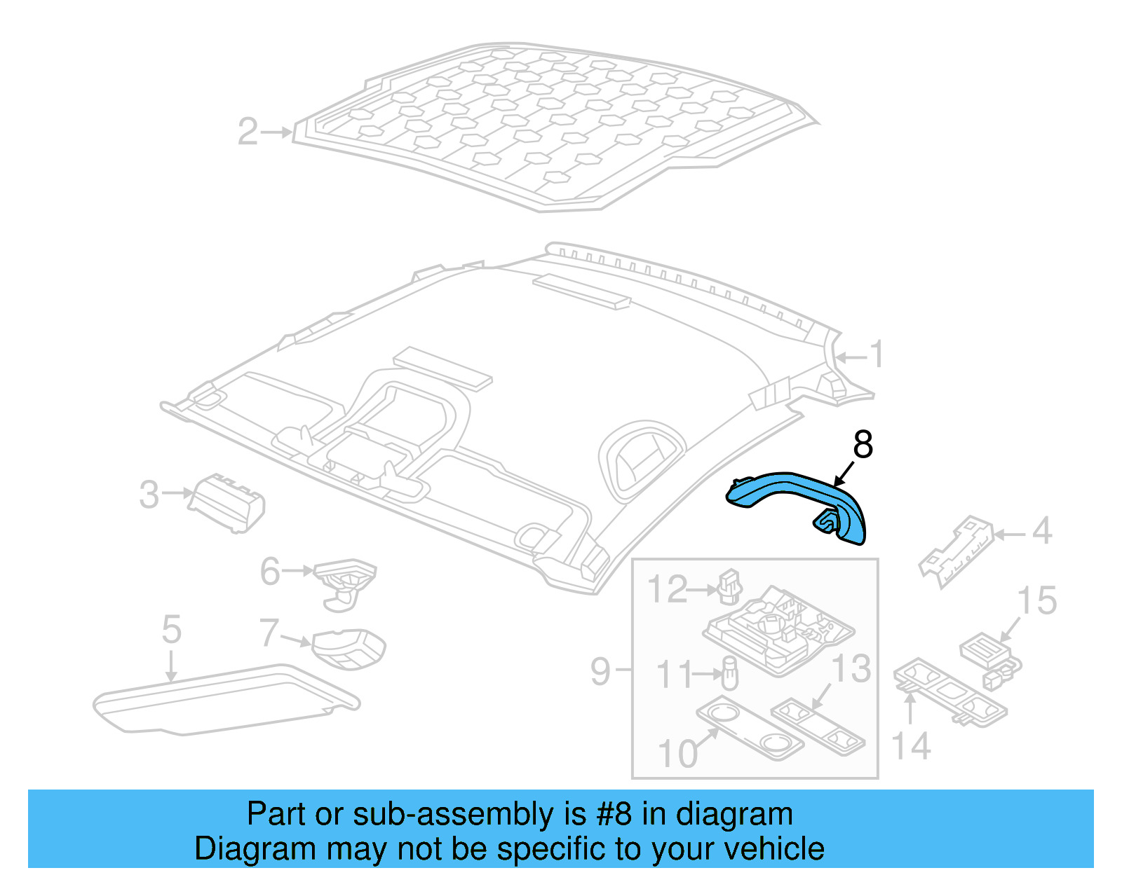 Grip Handle 5C6-857-607-B-PX7 - View 12