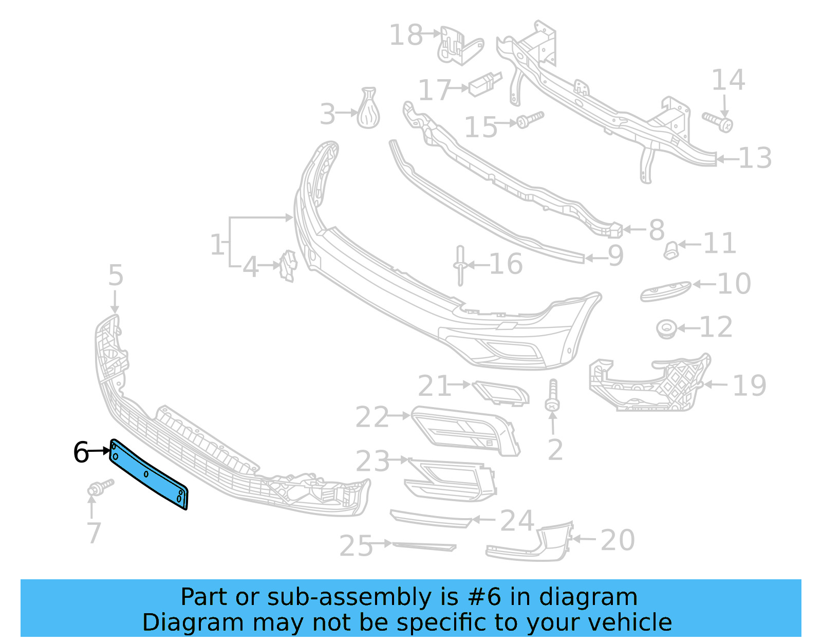 License Bracket 5NA-807-287-C-9B9 - View 3