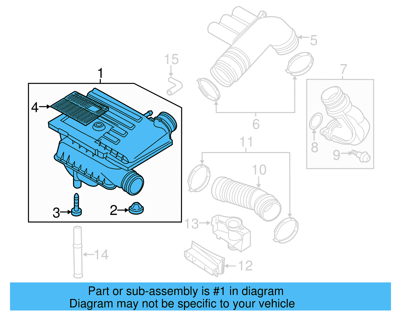 Air Cleaner Assembly 04E-129-611-H - View 5