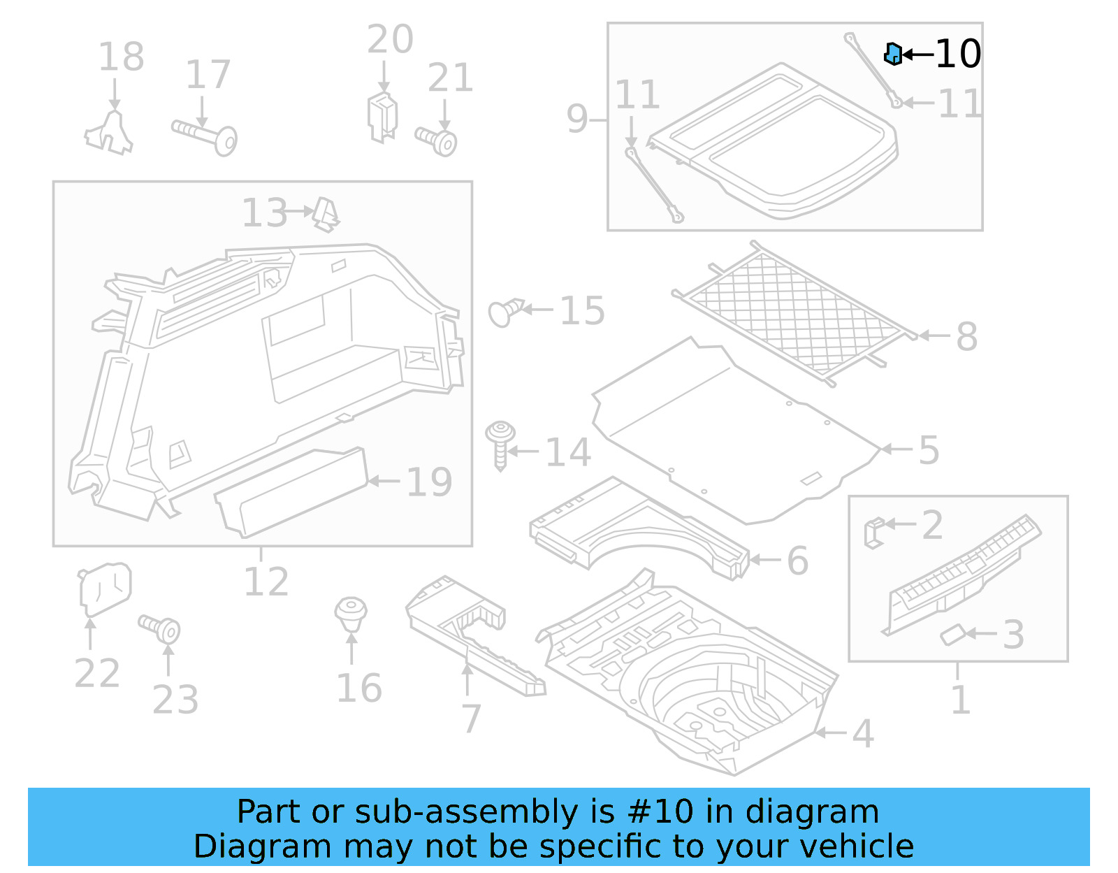 Package Tray Stop 3G8-867-097 - View 3
