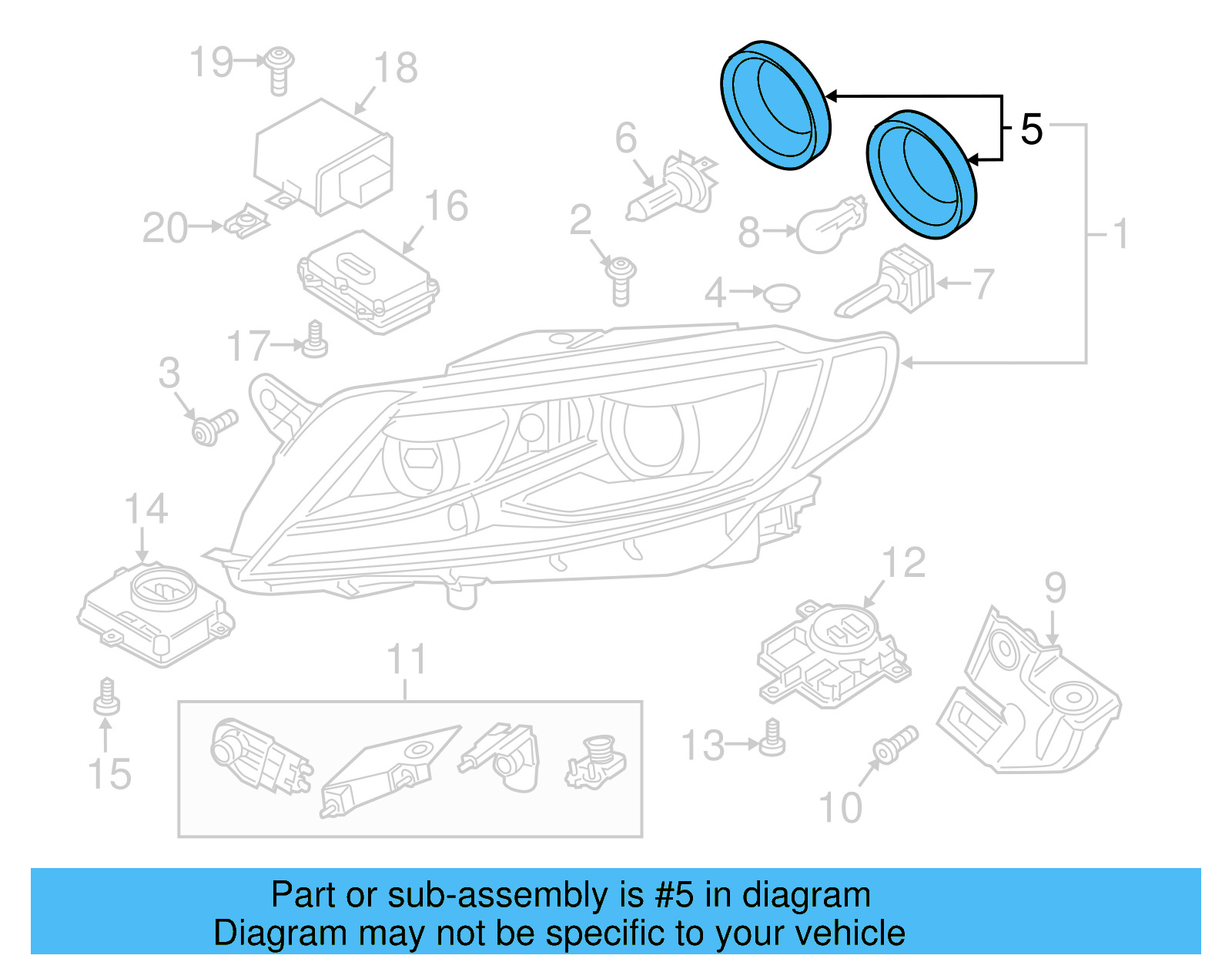 Rear Cap 1T0-941-607-D - View 2