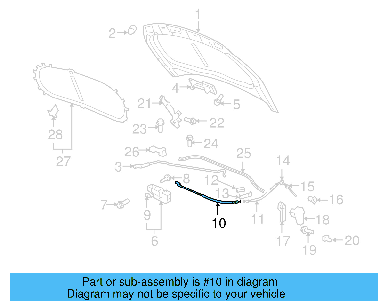 Release Cable 5N0-823-531-A - View 7