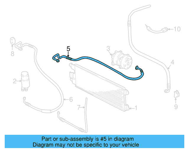 AC Hoses 701-820-721-AB - View 4