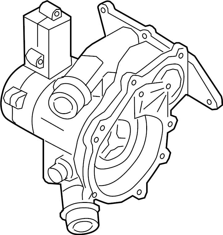 Engine Water Pump Housing 06L-121-111-P