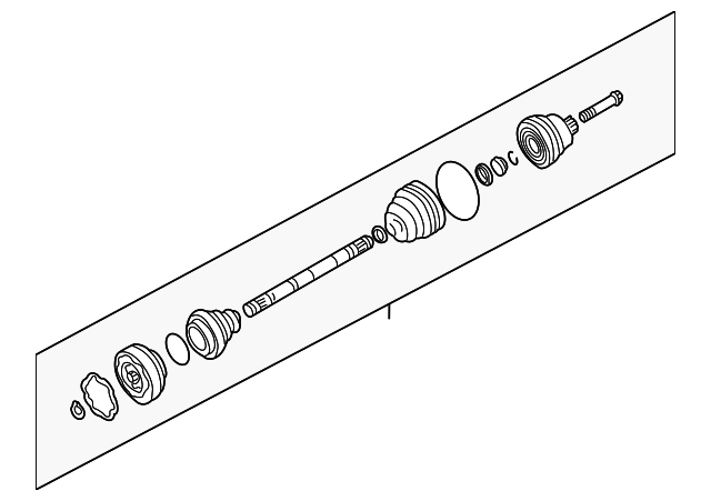 Cv Axle Assembly 701407271C - View 2