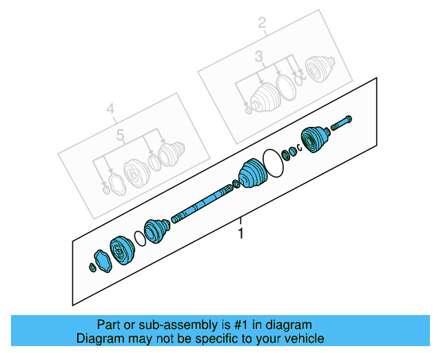 Axle Assembly 7D0-407-451-AX