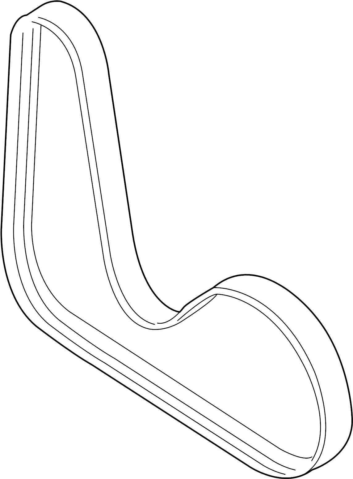 Serpentine Belt 06J-260-849-D - View 3