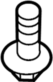 Radiator Support Splash Shield Bolt WHT-000-729-A - View 5