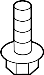 Radiator Support Splash Shield Bolt WHT-000-729-A - View 4