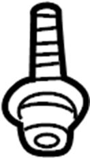 Radiator Support Splash Shield Bolt WHT-000-729-A - View 9