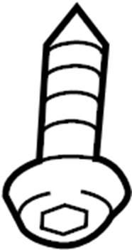 Radiator Support Splash Shield Bolt WHT-000-729-A - View 11