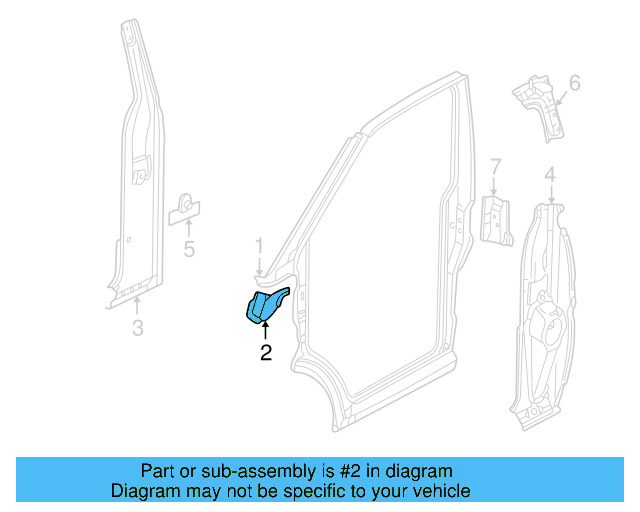 Air Deflector 701-805-188-A - View 2