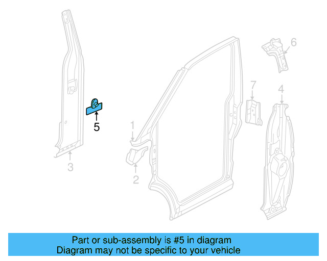 Seat Belt Mount 7D0-809-486