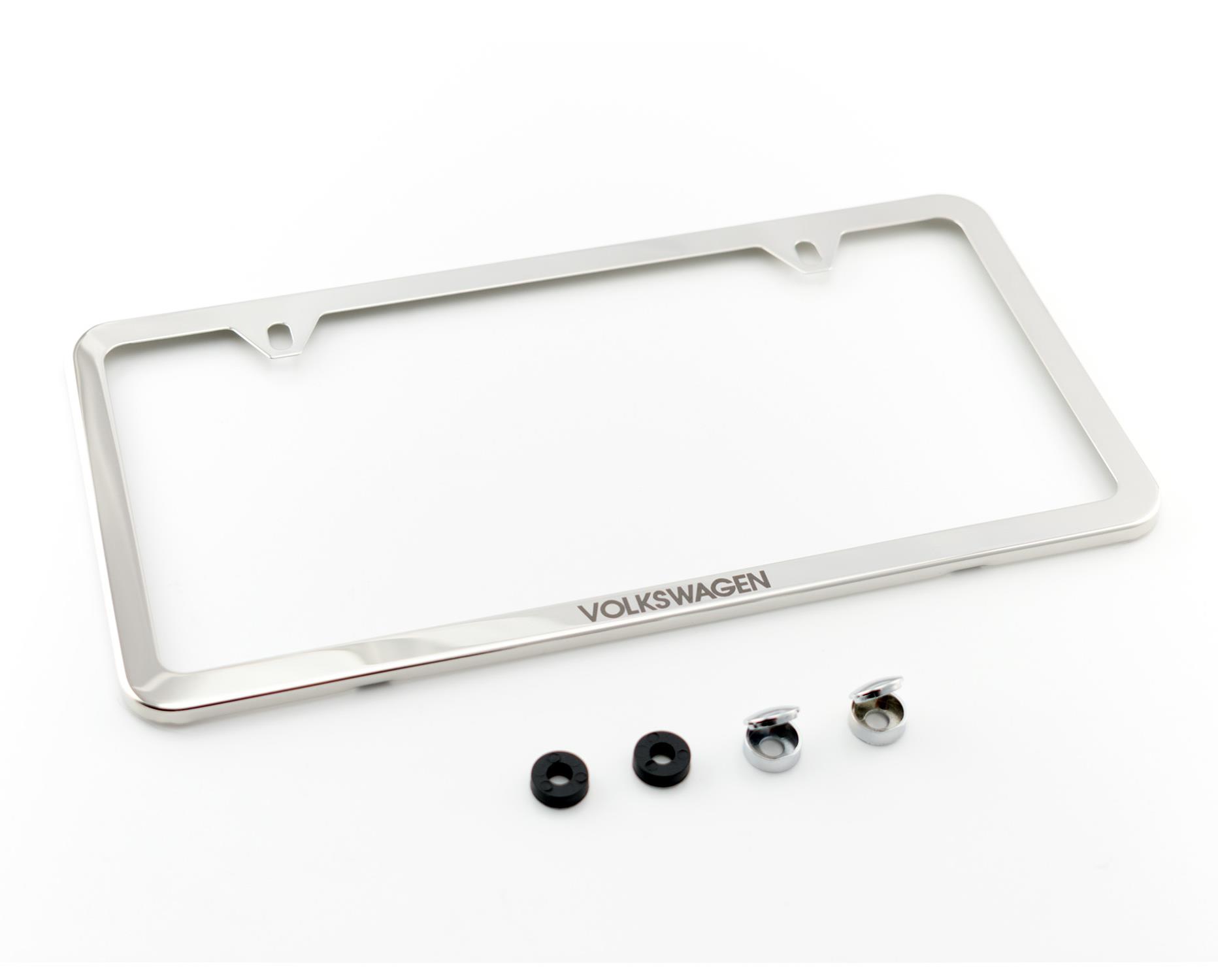 License Plate Frame, Slim With Logo 000-071-801-AB-5R5 - View 3