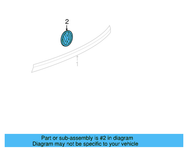 Emblem 5N0-853-630-FXC - View 2