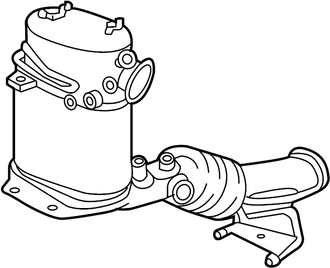Converter & Pipe 1K0-254-708-GX - View 2