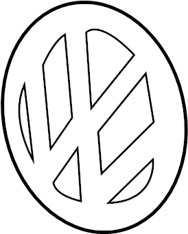 Grille Emblem 5C6-853-601-ULM - View 2