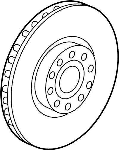 Disc Brake Rotor Front 5C0-615-301-E