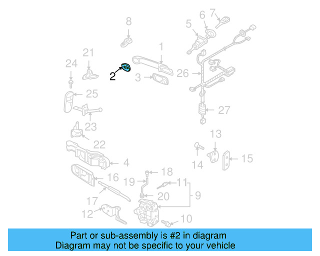 Handle, Outside Packing 1C0-837-209 - View 4