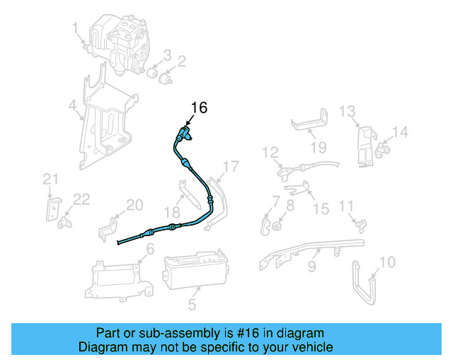 Rear Speed Sensor 701-927-807-E