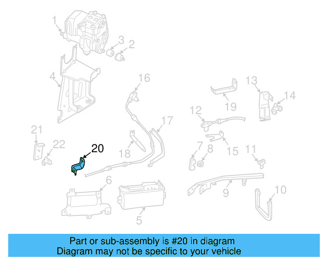 Rear Sensor Bracket 701971852G - View 3