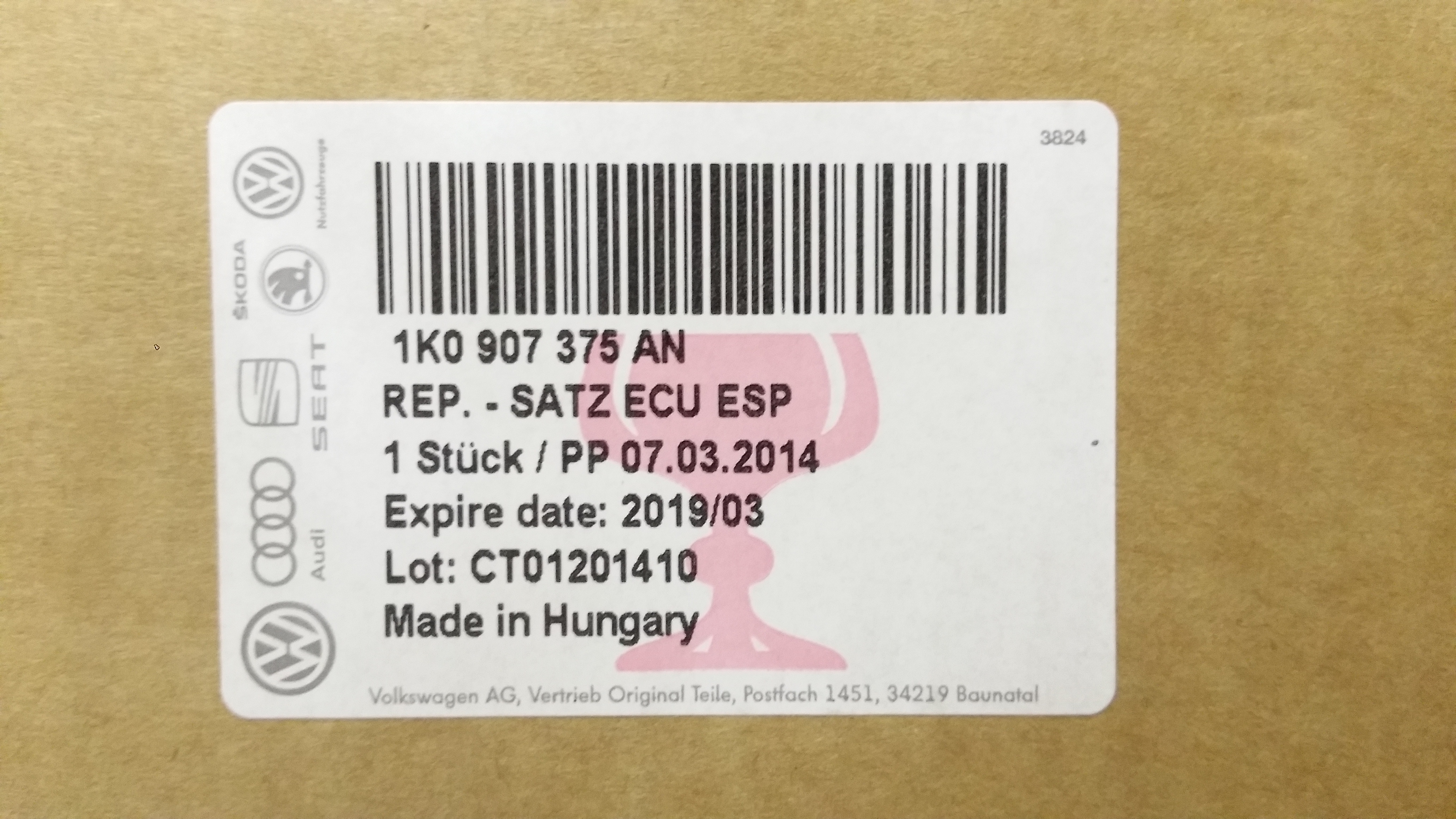 Control Module 1K0-907-375-AH - View 5