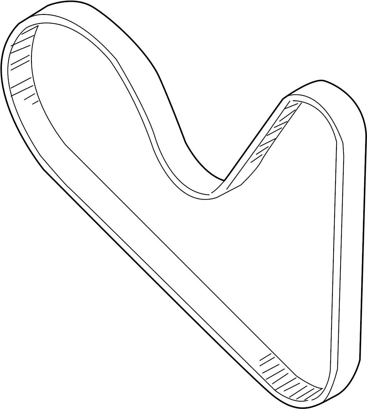 Serpentine Belt 022-145-933-AP - View 5