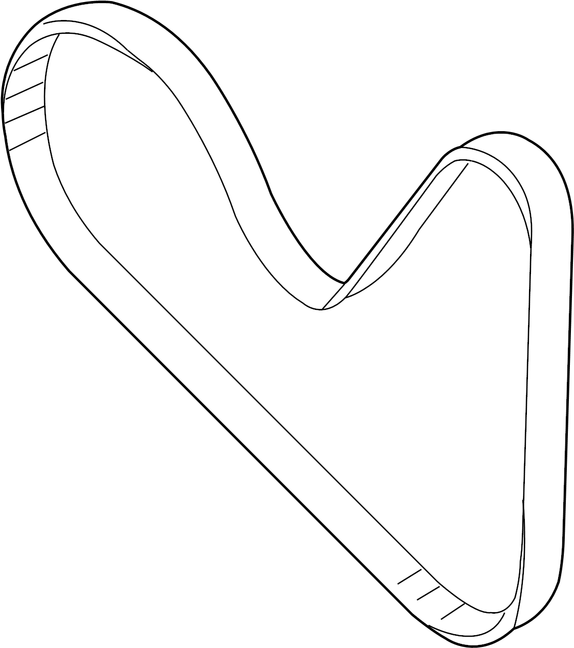 Serpentine Belt 022-145-933-AP - View 3