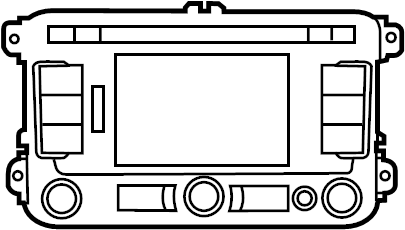 AM/FM CD 1K0-035-274-EX - View 3