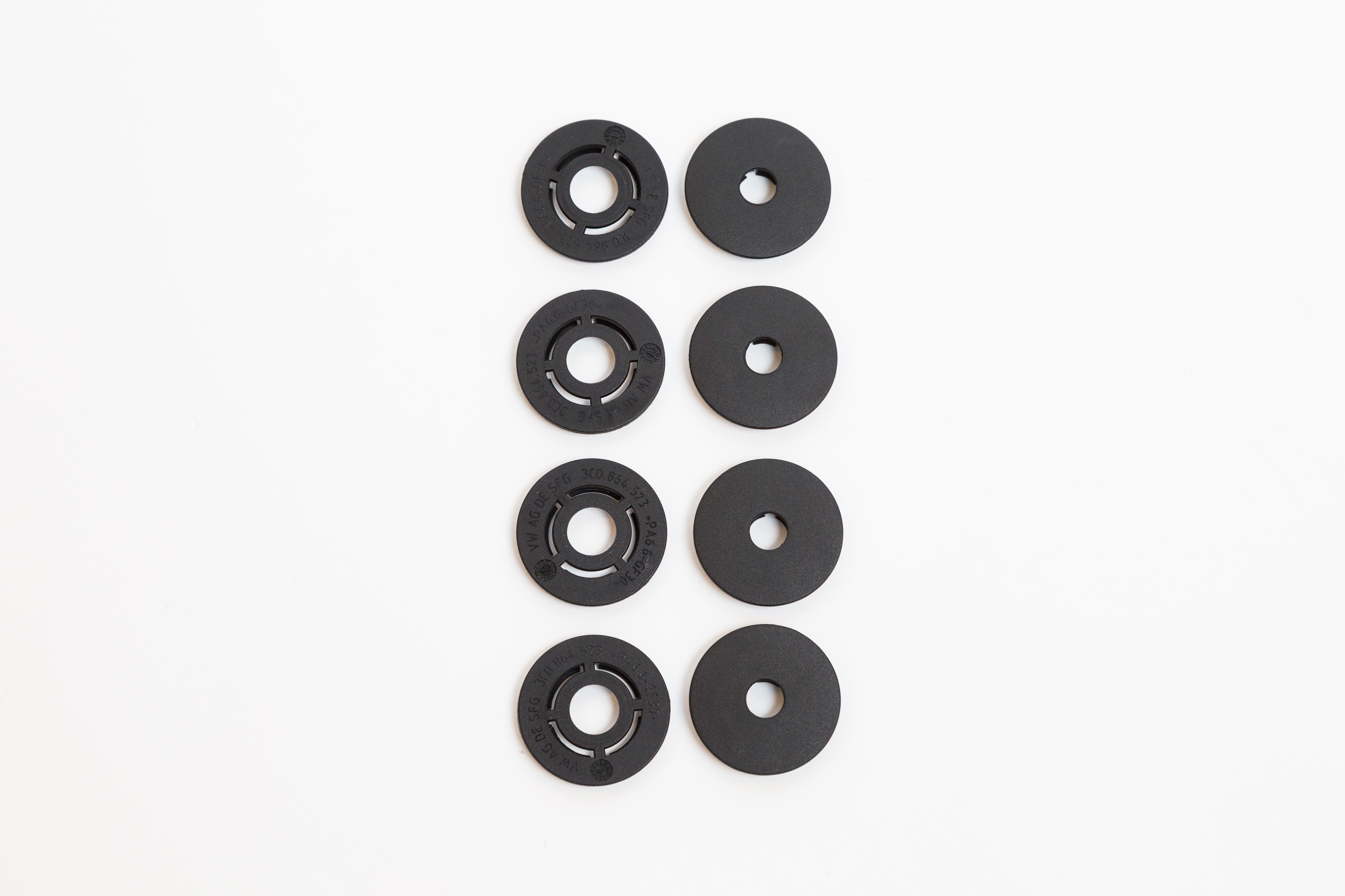 Floor Mat Clips (Round) 3C0-061-795-9B9 - View 3