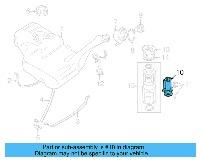 Fuel Pump 1H0-919-651-P - View 4
