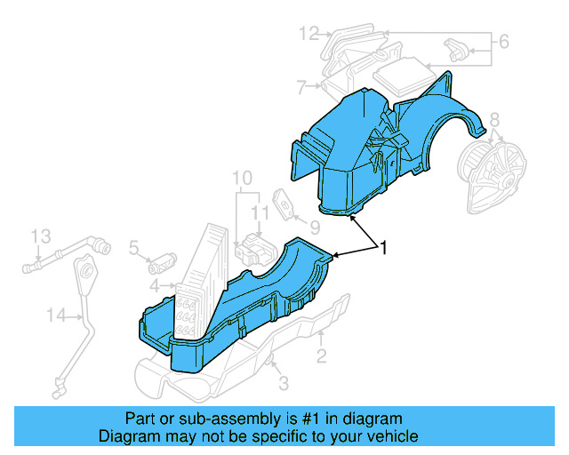 Evaporator Assembly 7D1-820-011-A - View 3