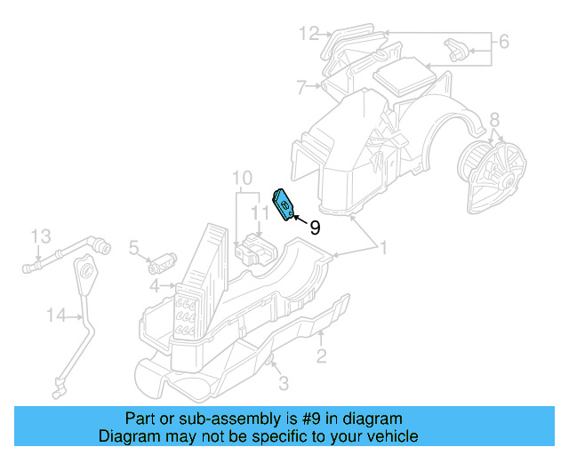 HVAC Blower Motor Resistor 701-959-263-C
