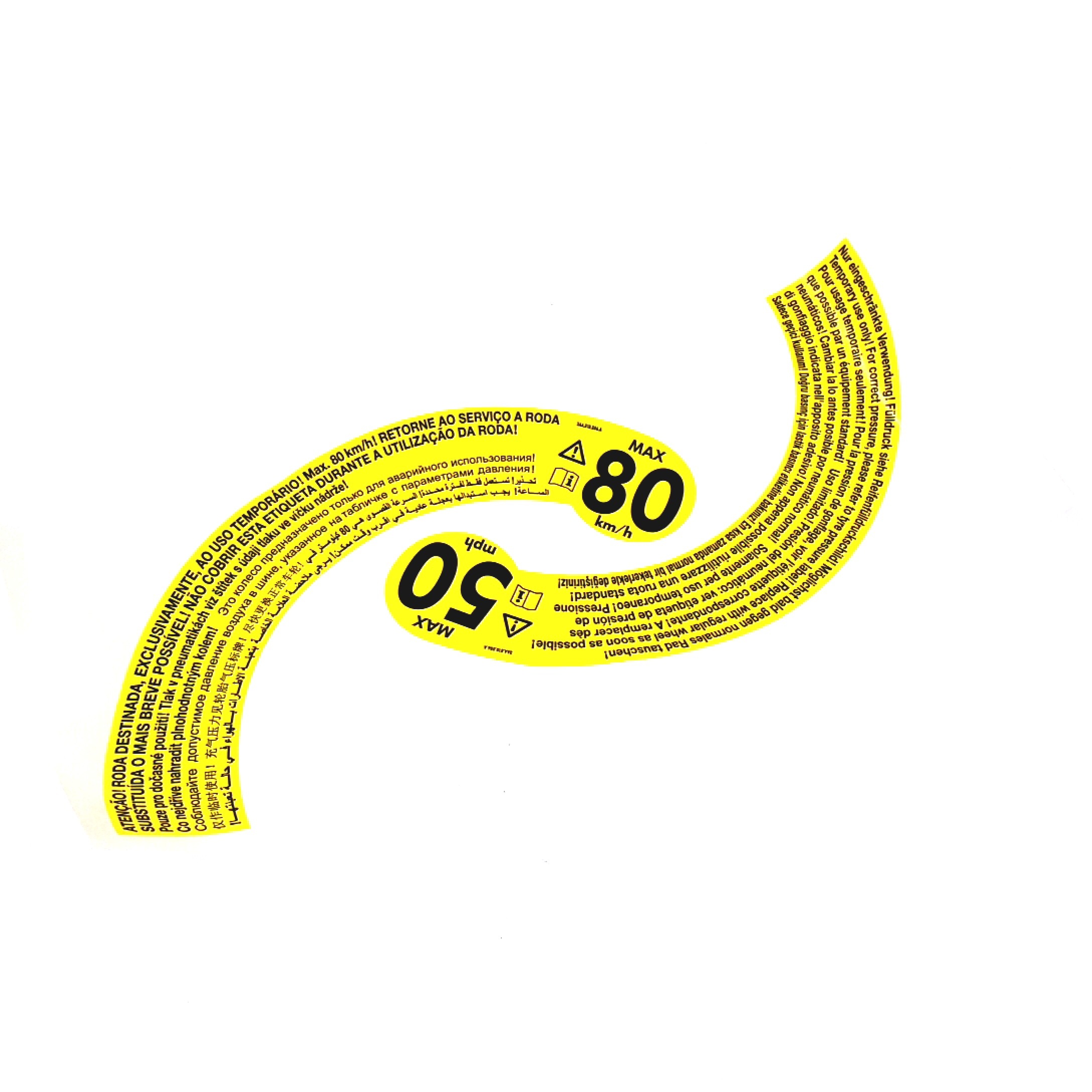 Spare Tire Label 3AA-010-006-A - View 15