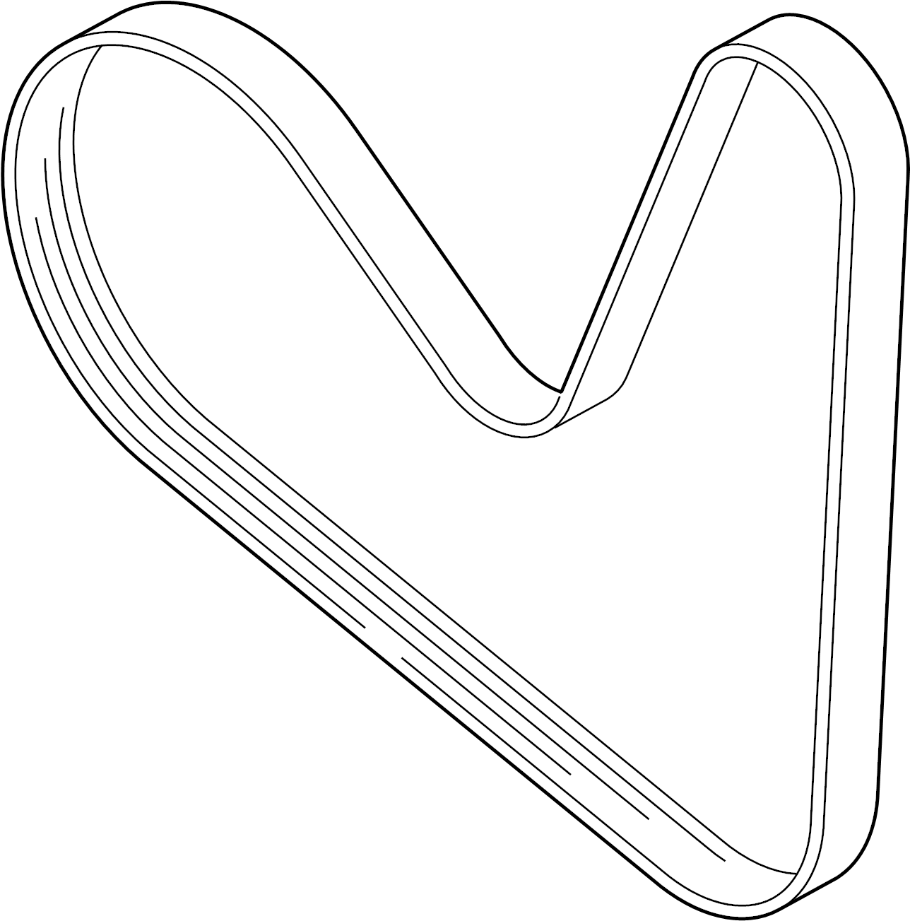 Serpentine Belt 06J-260-849-F - View 9