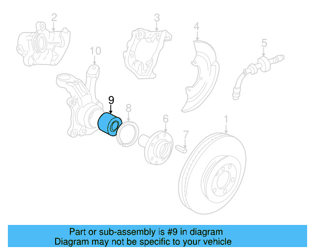 Bearing Assembly 7D0-498-625 - View 3