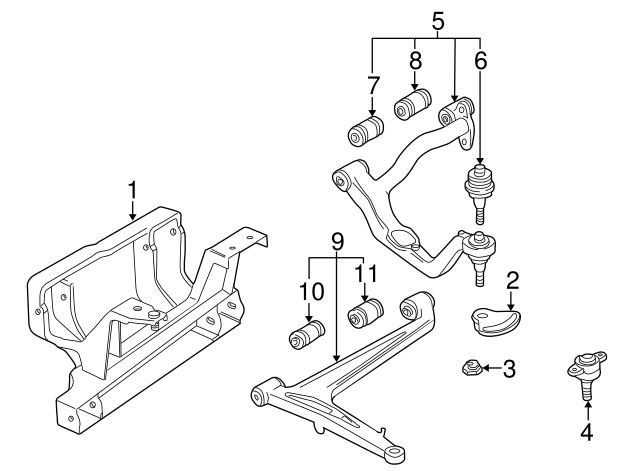 Lower Control Arm Rear Bushing 7D0-407-140-A